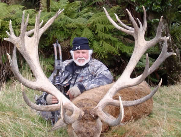 Bill Wilkinsons with his #1 SCI free range Red Stag